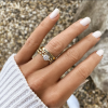 Infinity Milgrain Personalized Engagement Ring Stack